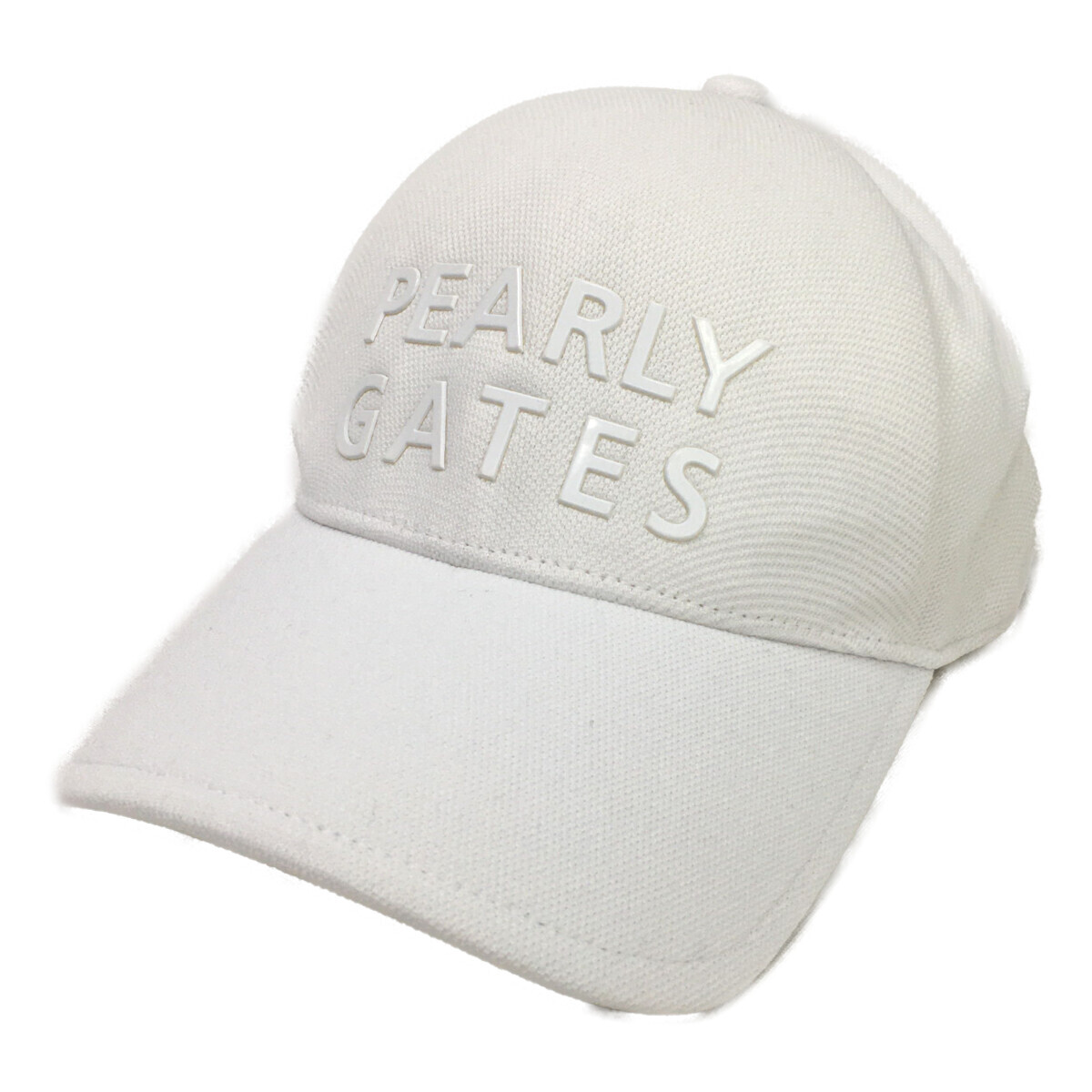 coco 中古【値下げ】パーリーゲイツPEARLYGATESキャップフリー 白 シリコンロゴ メッシュ シンプル レターパックプラス発送可K017672拍卖