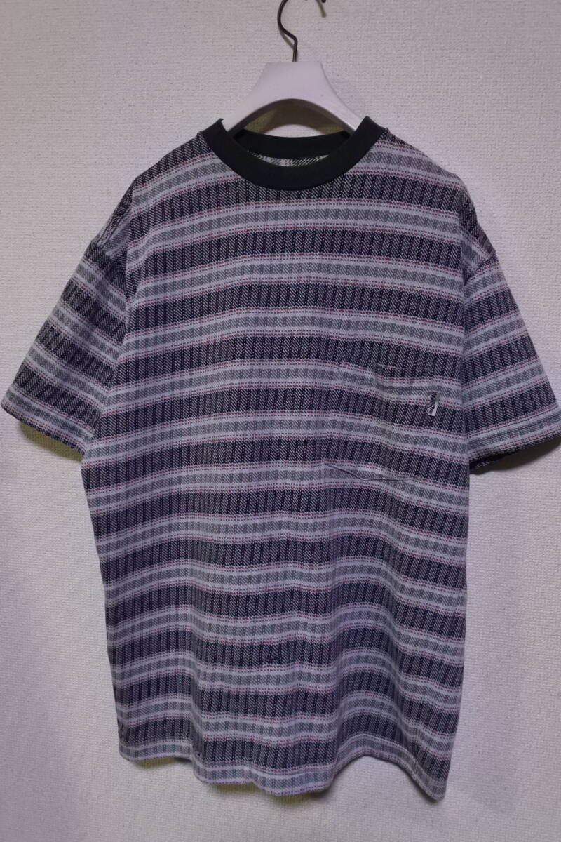 80's-90's OLD STUSSY Vintage Tee size M USA製 ポケット Tシャツ ボーダー柄 ビンテージ拍卖
