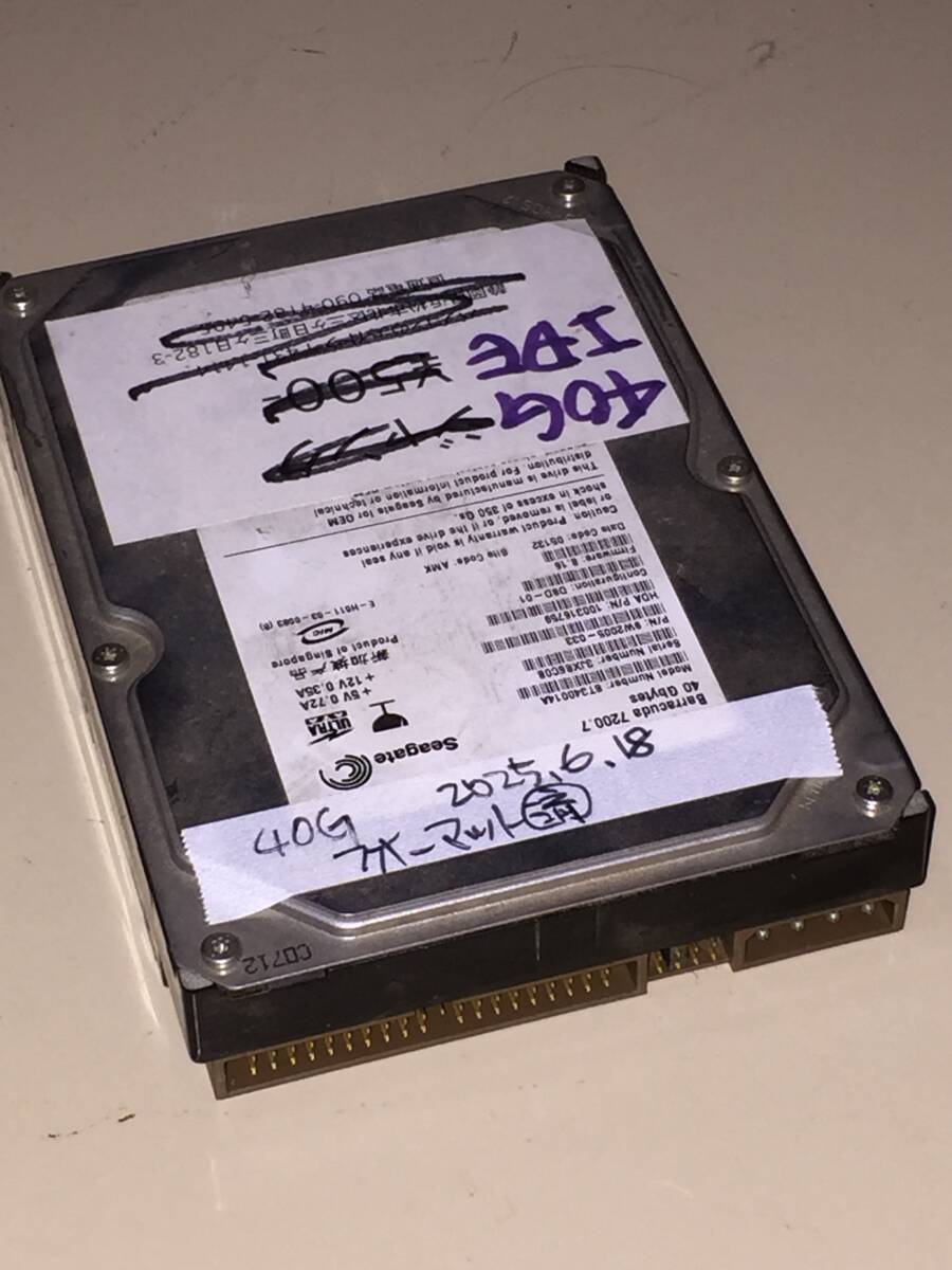 170サイズ詰め放題/未チェックジャンク扱い/3.5インチide hdd seagate barracuda 7200.7 40gb st340014a、クイックではないフォーマット...拍卖