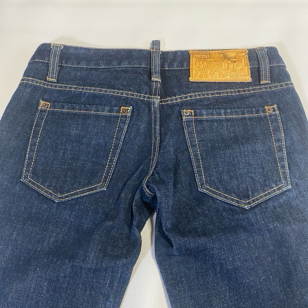 DSQUARED2 ディースクウェアード2 デニム ジーンズ size44 ボタンフライ 濃紺 メンズ イタリア製 スリムパンツ 綺麗め y2k拍卖