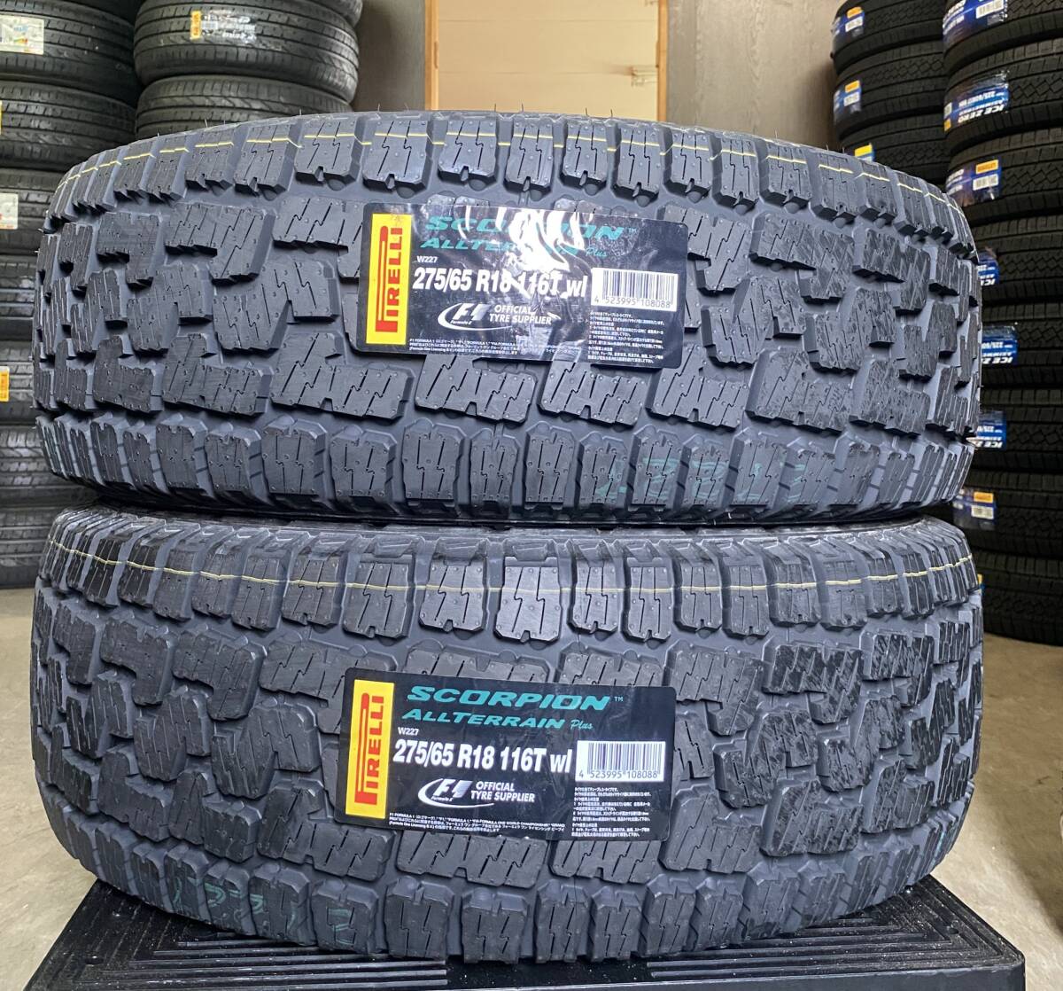 【法人宛限定送料無料】PM65-539 PIRELLI 275/65R18 116T SCORPION ALL TERRAIN PLUS wl 2本セット 2022年製拍卖