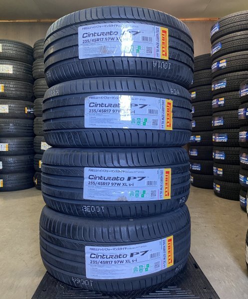 【法人宛限定送料無料】PM65-257 PIRELLI 235/45R17 97W XL s-i P7-CintuRato 4本セット 2022年製拍卖