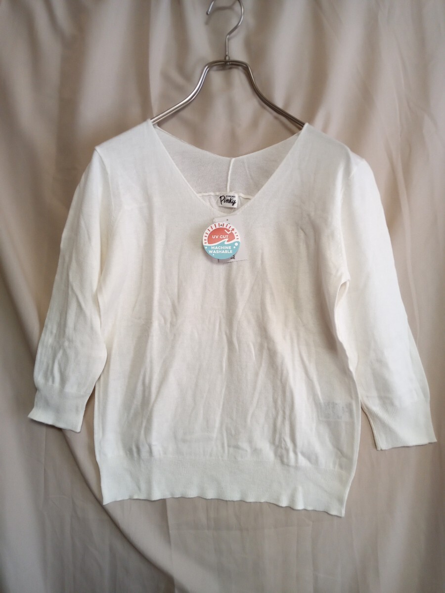 12803 ★★ AS KNOW AS PINKY UVカット機能プルオーバー 新品 定価3900円拍卖