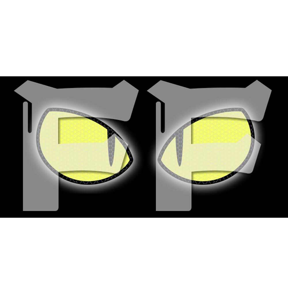 送料無料● オートバイ/車/バイク用 ヒカリ反射ステッカー 光反射シール マークシール 超効率反射率 悪魔の目 汎用拍卖