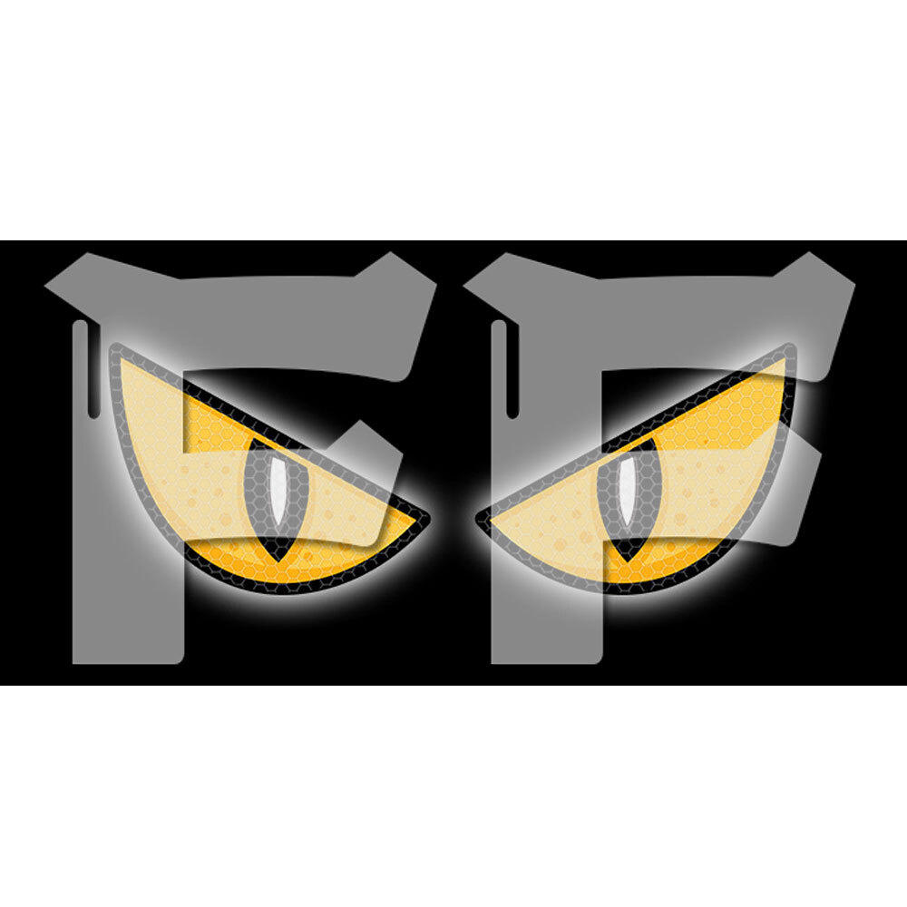 オートバイ/車/バイク用 ヒカリ反射ステッカー 光反射シール マークシール 超効率反射率 悪魔の目 汎用拍卖