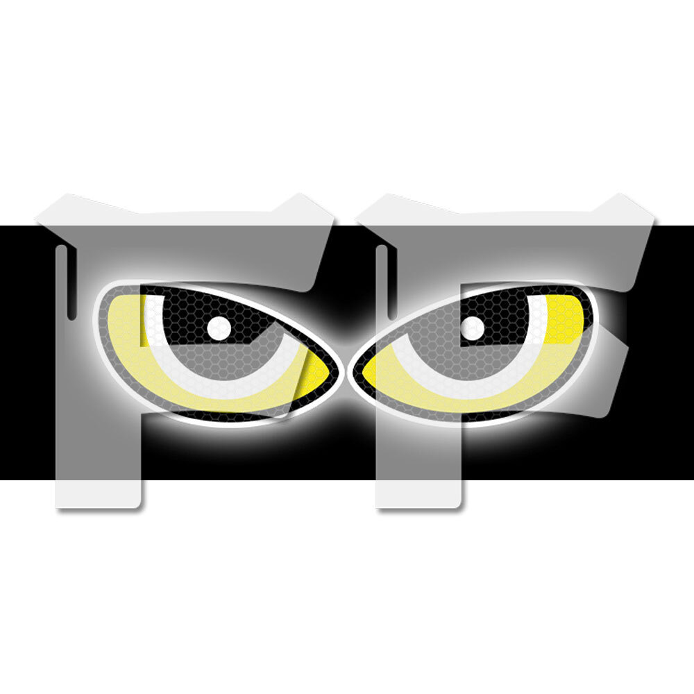 送料無料● オートバイ/車/バイク用 ヒカリ反射ステッカー 光反射シール マークシール 超効率反射率 悪魔の目 汎用拍卖