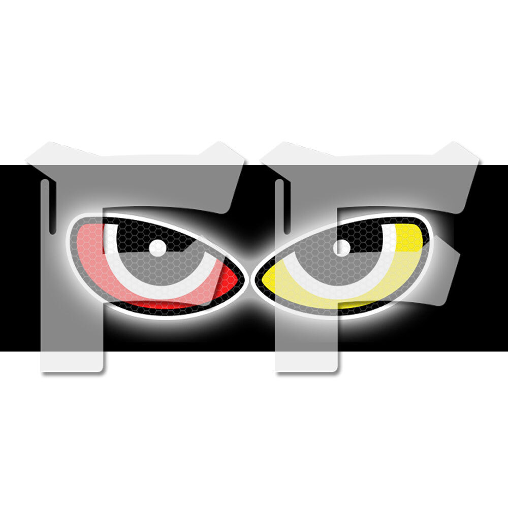 送料無料● オートバイ/車/バイク用 ヒカリ反射ステッカー 光反射シール マークシール 超効率反射率 悪魔の目 汎用拍卖