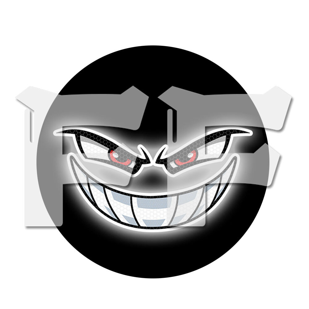 送料無料● オートバイ/車/バイク用 ヒカリ反射ステッカー 光反射シール マークシール 超効率反射率 悪魔の目 汎用拍卖