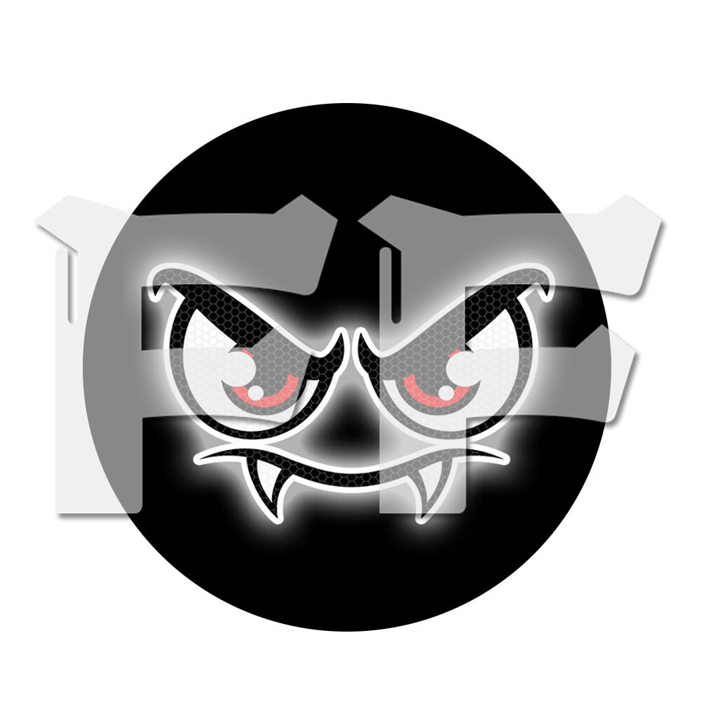 送料無料● オートバイ/車/バイク用 ヒカリ反射ステッカー 光反射シール マークシール 超効率反射率 悪魔の目 汎用拍卖