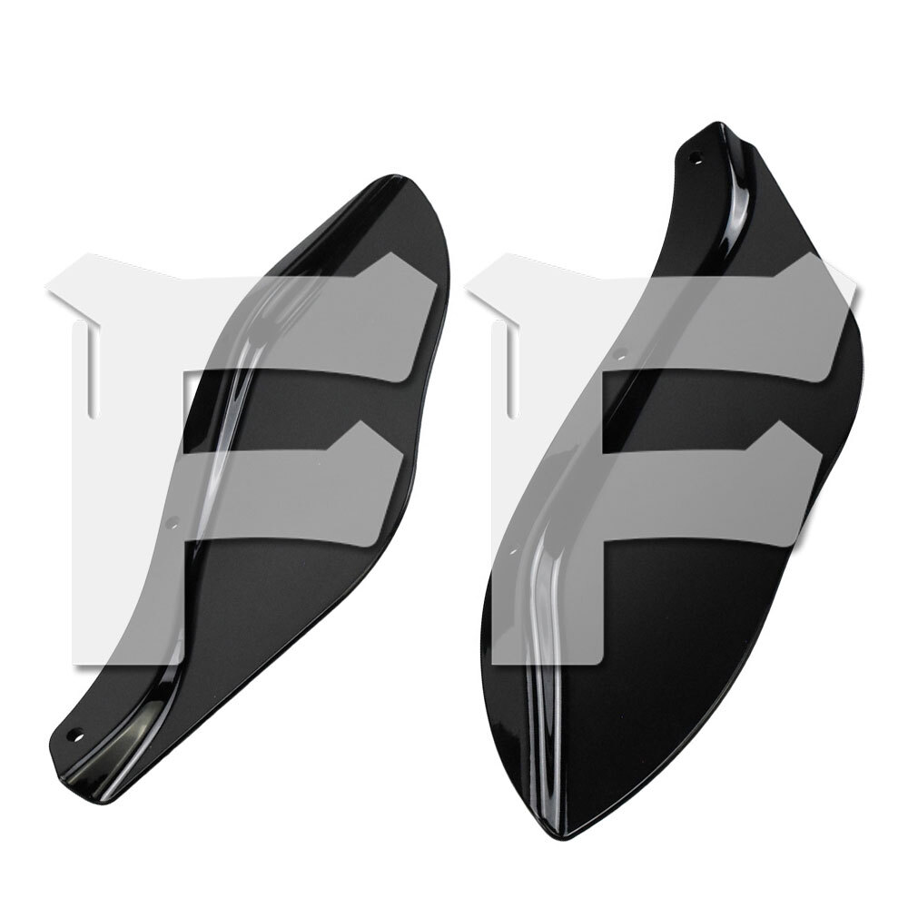 送料無料● ハーレー ツーリング 96-13 サイド ウイング フロント ガラス エアディフレクター フェアリング ブラック パーツ アクセサリー拍卖