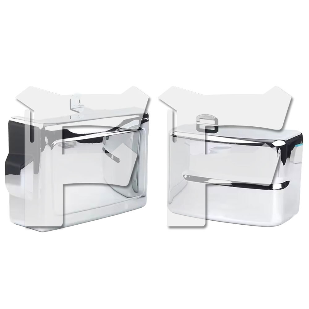 ハーレー ダイナ ファット ストリート ボブ スーパー グライド 2006-2017バッテリーカバー 電気パネルカバー クロームメッキ拍卖