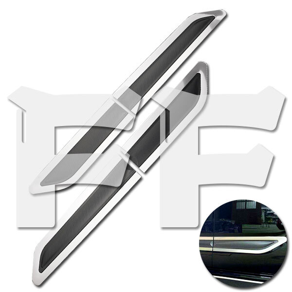 ダイハツ TANTO タント LA650/660S 2019年~ サイド ドア トリム 外装 鏡面 メッキ ステンレス カーボン調仕上げ カスタム拍卖