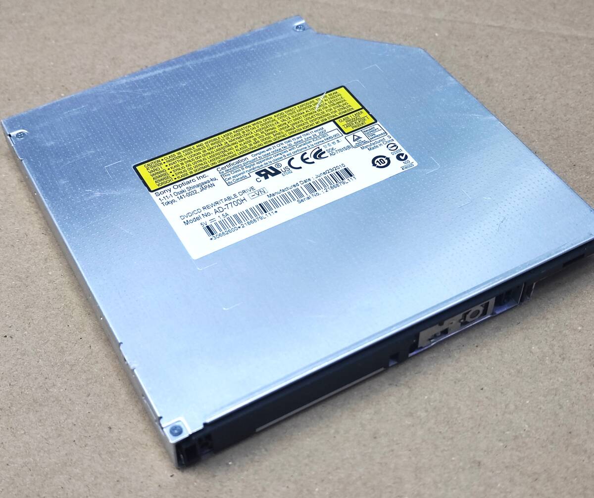 【中古パーツ】複数可 DVDドライブ ノートパソコン用 内蔵DVDスーパーマルチ 厚さ12.7mm SATA RW■AD-7700Hベゼル無し拍卖