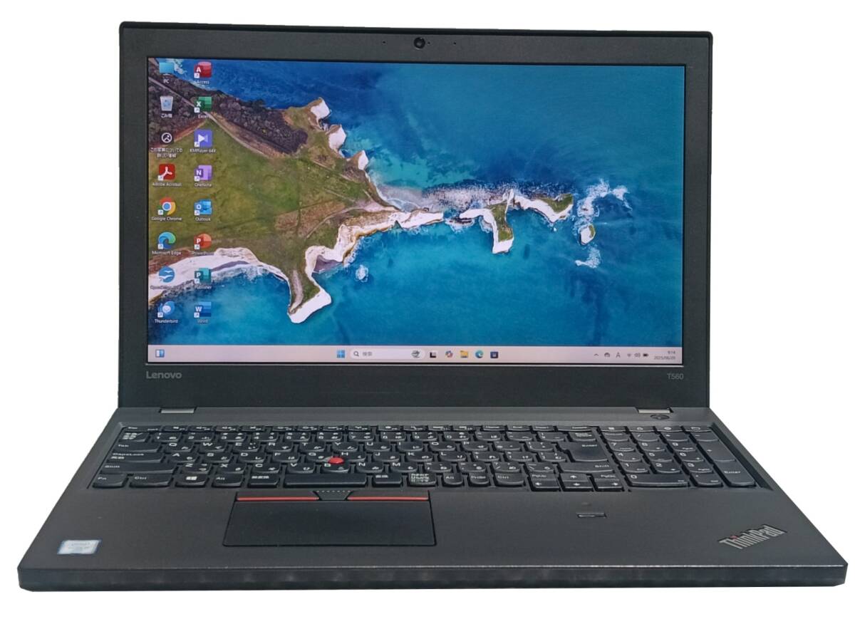 【驚速 LENOVO T560 i7-6600U 2.6GHz x4+8GB+SSD512GB 15.6インチワイドノートPC】Win11+Office2021/WEBカメラ■A062008拍卖