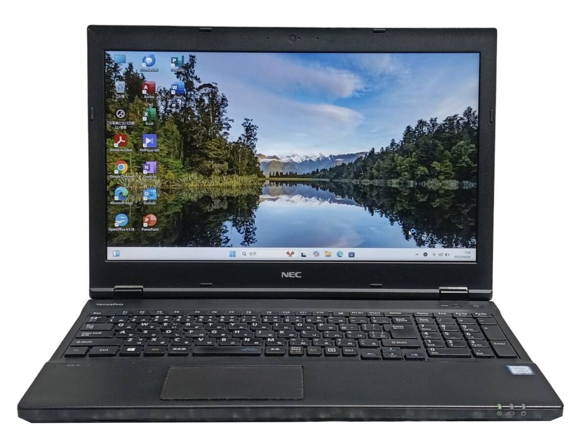 【驚速 NEC VX-4 i5-8350U 1.7GHz x8+8GB+ SSD240GB 15.6インチワイドノートPC】Win11+Office2021/USB3.0/HDMI A060403+SSD240GB拍卖