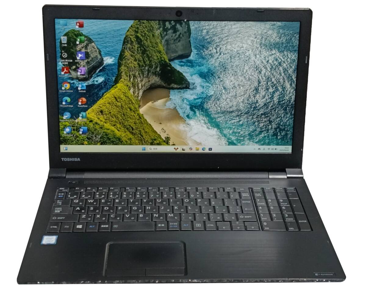 【驚速 TOSHIBA AZ55/MB i7- 8550U 1.8GHz x8+8GB+ SSD480GB 15.6インチワイドノートPC】Win11+Office2021/WEBカメラ / A060412拍卖