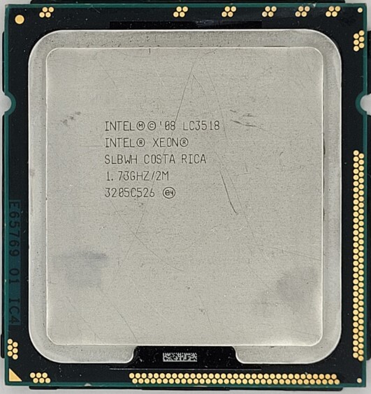 【中古パーツ】CPU Intel Xeon LC3518 1.733GHz SLBWH Socket LGA1366 1コア1スレッド 動作品 デスクトップ用拍卖