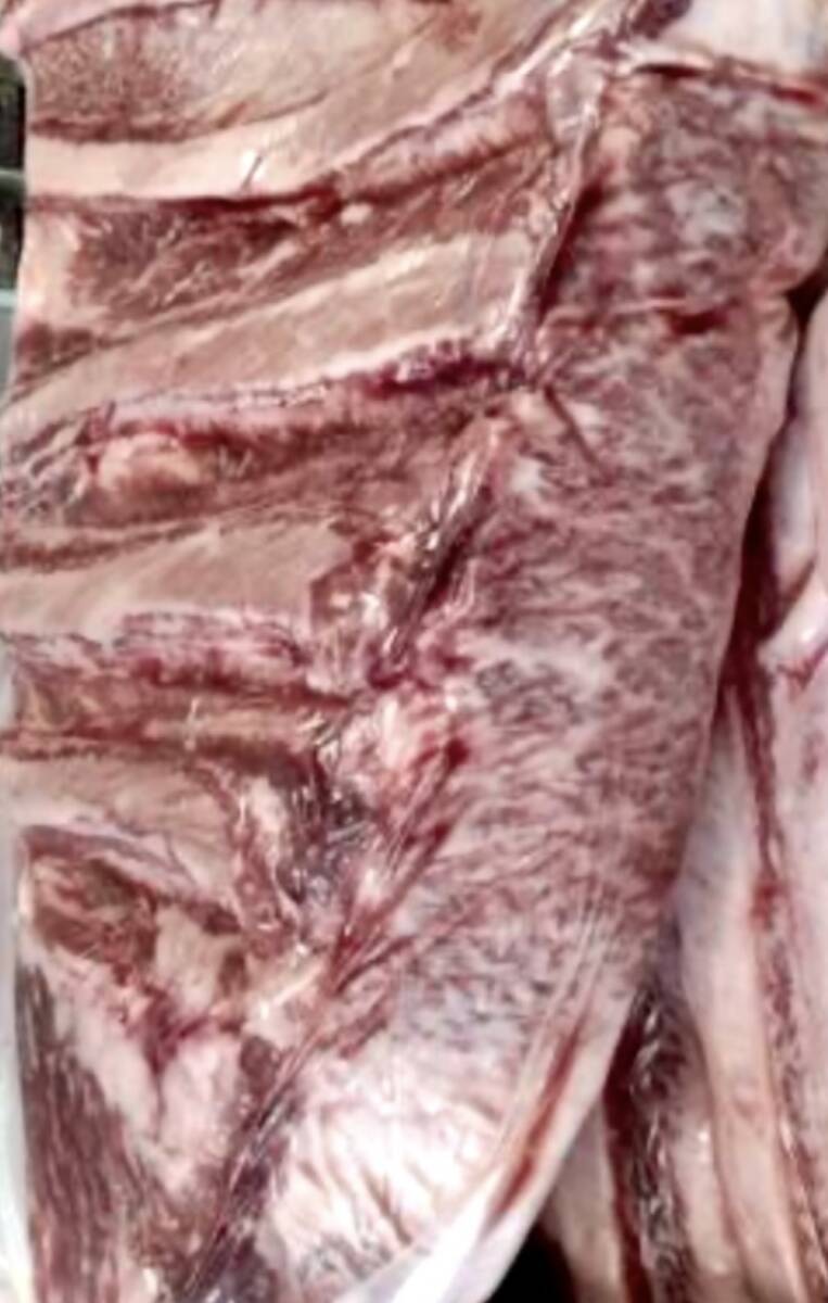 【5kg】黒毛和牛【雌牛4等級】九州産 経産牛 前三角バラ 焼き肉カルビ! ステーキ! すき焼きに!拍卖