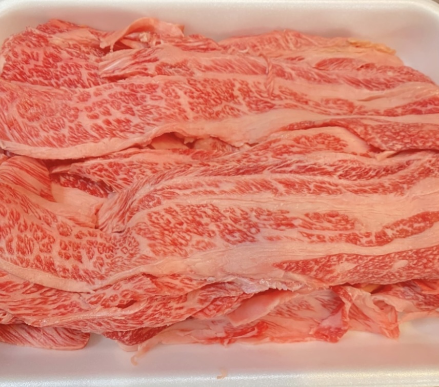 ^_^/贈答品にも●即決は3パック《九州産》本物の味高級黒毛和牛バラスライス2mm厚さにスライスを1kgパックから販売◎すき焼き ○焼肉拍卖