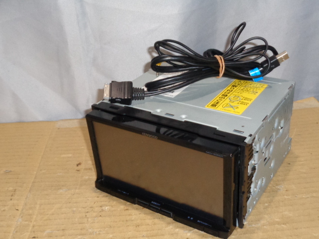 【H0112】 ケンウッド メモリーナビ MDV-535DT 地デジ フルセグ CD DVD SD USB I-POD ディスク読まず ジャンク拍卖