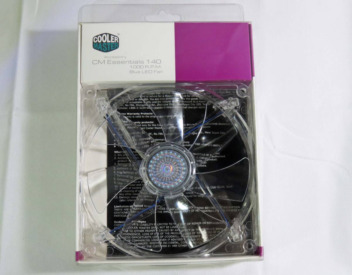 CoolerMaster CM Essentials 140 ケースファン Blue LED silent fan 140mm拍卖