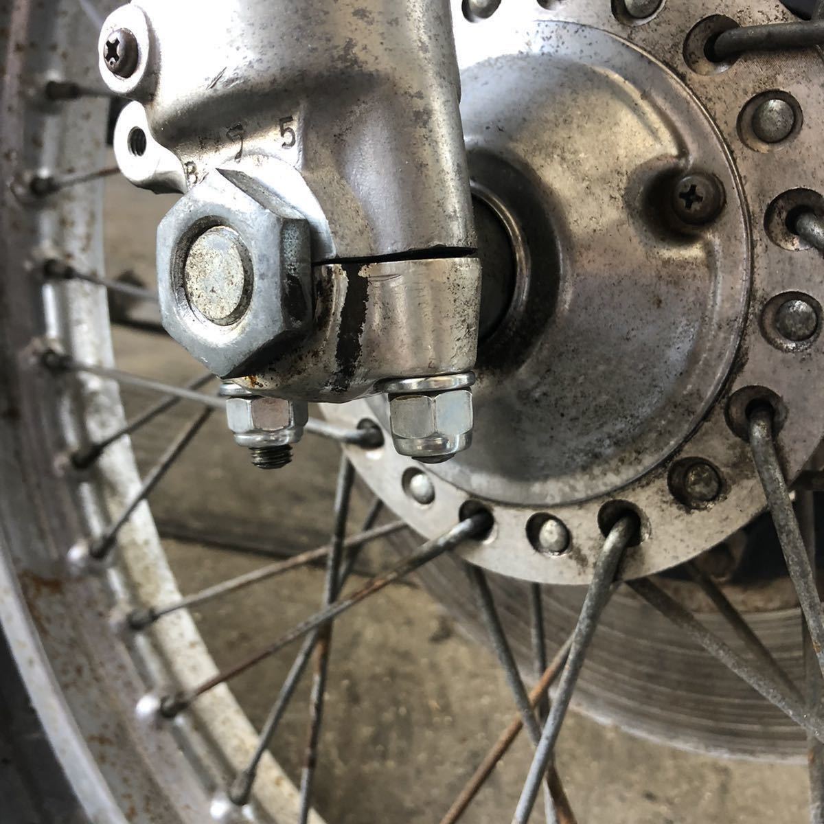 KZ900 Z1 Z2 Z750FX Z1R アクスルシャフトクランプ ナイロンナット W3 750SS 500SS KH250 フロントフォーク アンダーブラケット拍卖