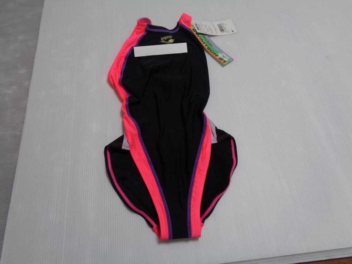 L 黒ピンク 高校 ARN-3668W アリーナ ARENA ハイレグ Oバック 競泳水着 昭和レトロ 未使用拍卖