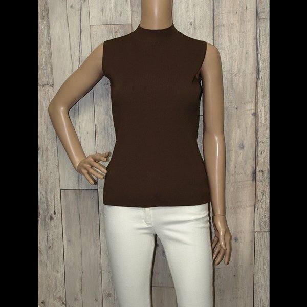 未使用・Theory◇セオリー ノースリーブトップス◇Sサイズ タグ付き ブラウン系拍卖
