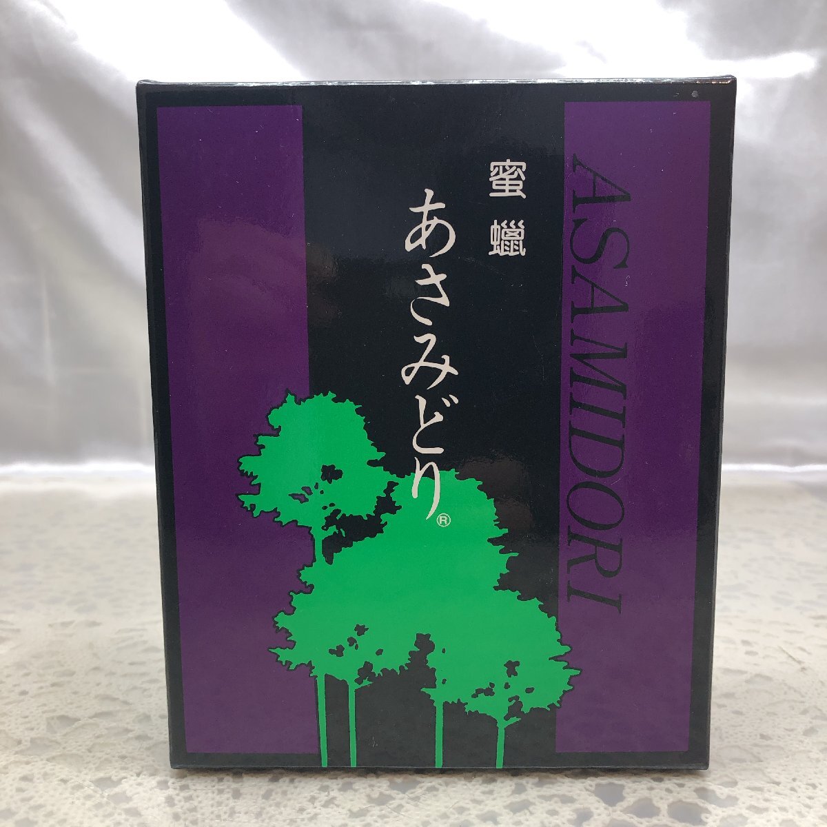 【未使用?/保管品/KU】蜜蝋 あさみどり 金印 あさみどり太だるま 130本 蝋燭 ロウソク 鳥居ローソク本舗 MZ0519拍卖
