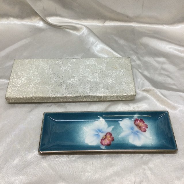 【保管品/TO】tutankaツタンカ トレー菓子皿 スクエア プレート 角皿 記念品 陶器 RS0630/0000拍卖