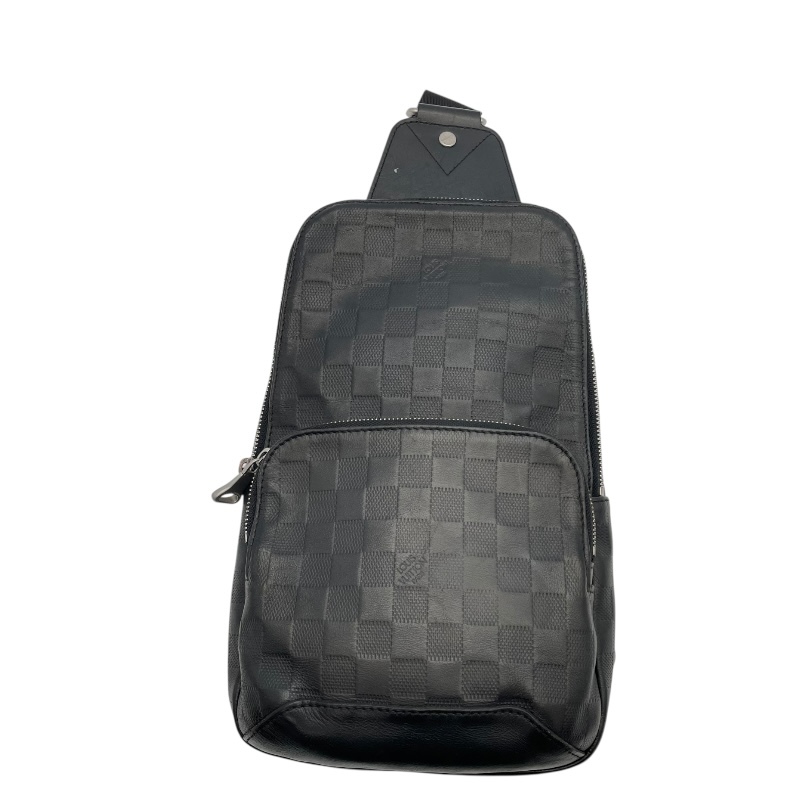 ルイ・ヴィトン LOUIS VUITTON アヴェニュー スリングバッグ N41720 ブラック ダミエ・アンフィニ ボディバッグ メンズ 中古拍卖