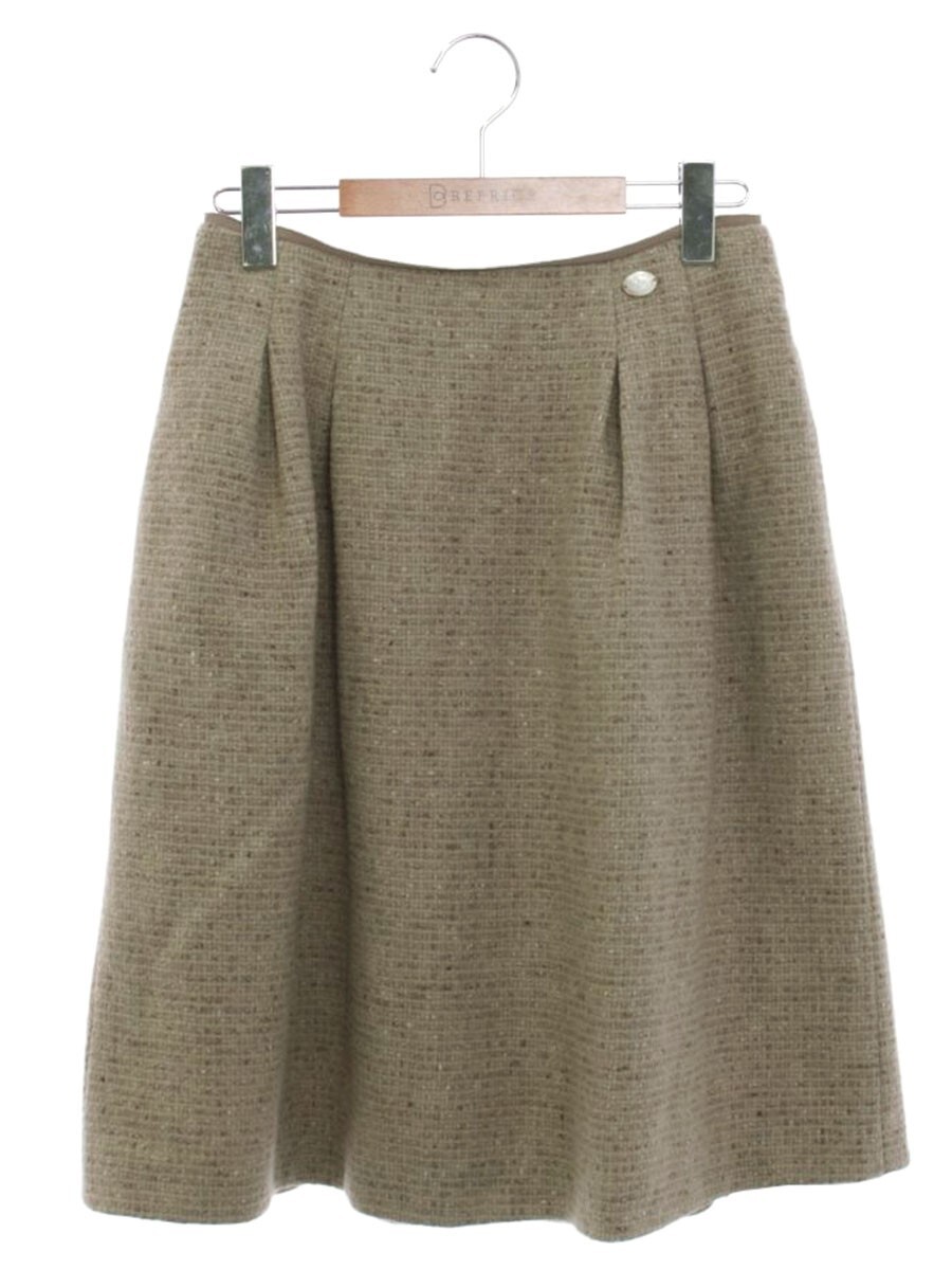 FOXEY フォクシー スカート 38 ベージュ 36174 Skirt Marron Tweed ウール IT04G9H596AA拍卖
