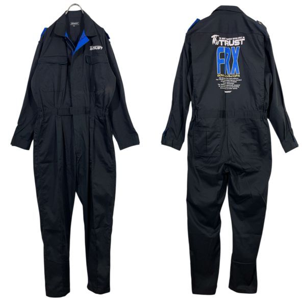 【レア】TRUST RACING TEAM トラスト レーシング チーム つなぎ メカニックスーツ 3Lサイズ FRX モータースポーツオイル 黒 ブラック拍卖