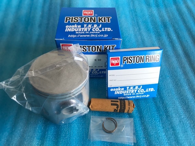 RZ350R用 TKRJ製ピストンキット 0.5オーバーサイズ 2箱拍卖