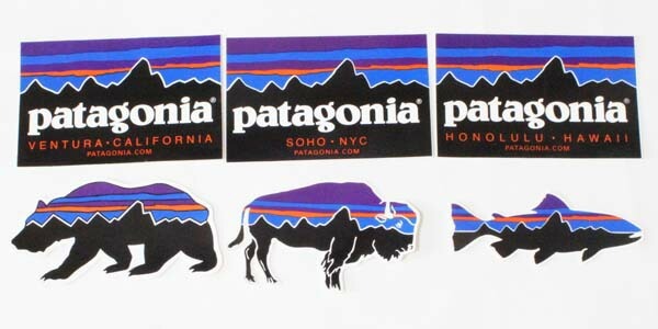 訳あり パタゴニア フィッツロイ ステッカー 6種セット PATAGONIA トラウト 魚 鱒 バイソン ホノルル NY ベンチュラ 熊 シール SET 新品拍卖