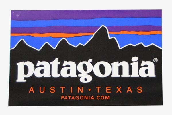 訳有 パタゴニア ステッカー オースティン テキサス PATAGONIA AUSTIN TEXAS ご当地 アメリカ USA 州 フィッツロイ シール 海外 店舗 限定拍卖