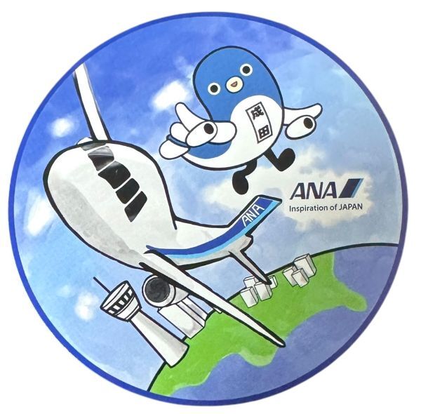 訳有 全日空 × 成田市 コラボ うなりくん ステッカー ANA NARITA AIRPORT STICKER 鰻 飛行機 航空機 空港 カスタム シール コレクション拍卖