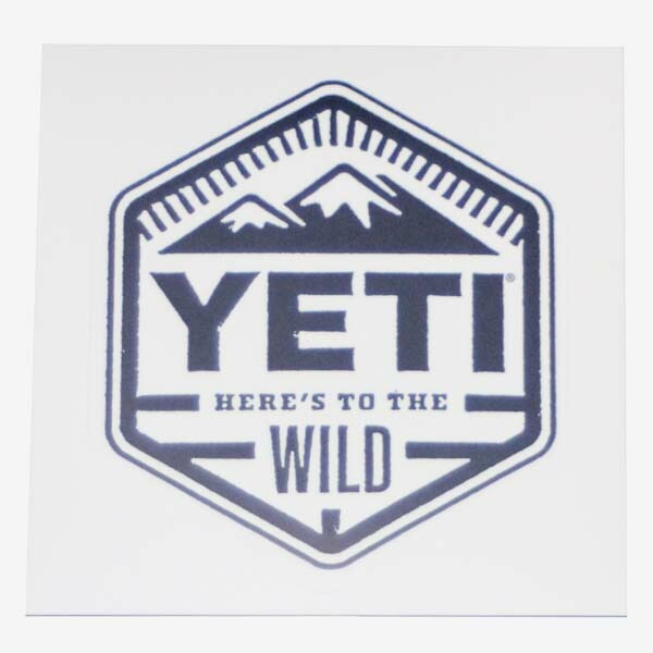 訳有 イエティ ステッカー YETI HERE'S TO THE WILD STICKER 5 シール デカール クーラー タンブラー アウトドア チューン ネコポス 新品拍卖