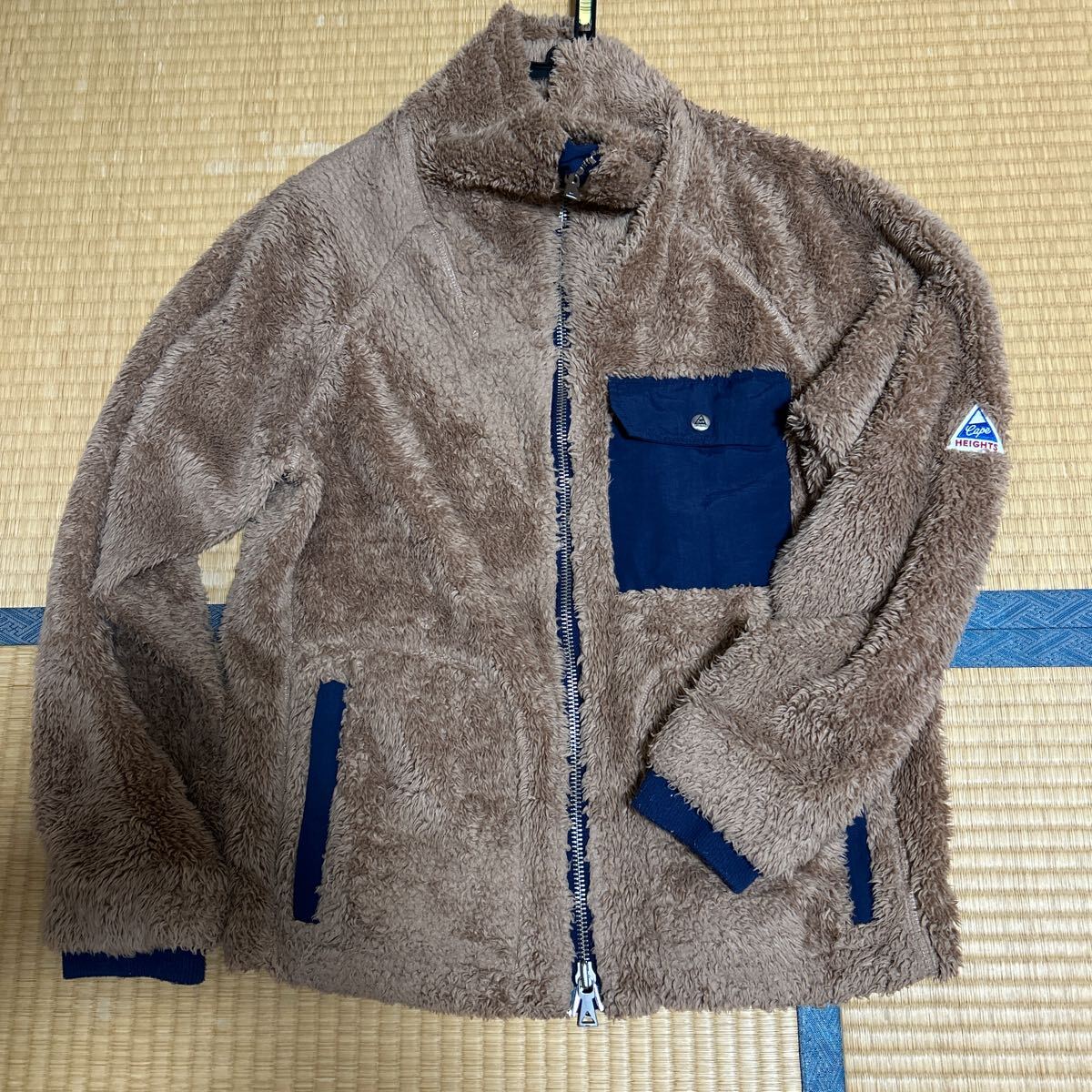 ★古着 中古 ケープハイツ CAPE HEIGHTS ボア ジャケット ブルゾン フリース ジップアップ Mサイズ 訳あり拍卖