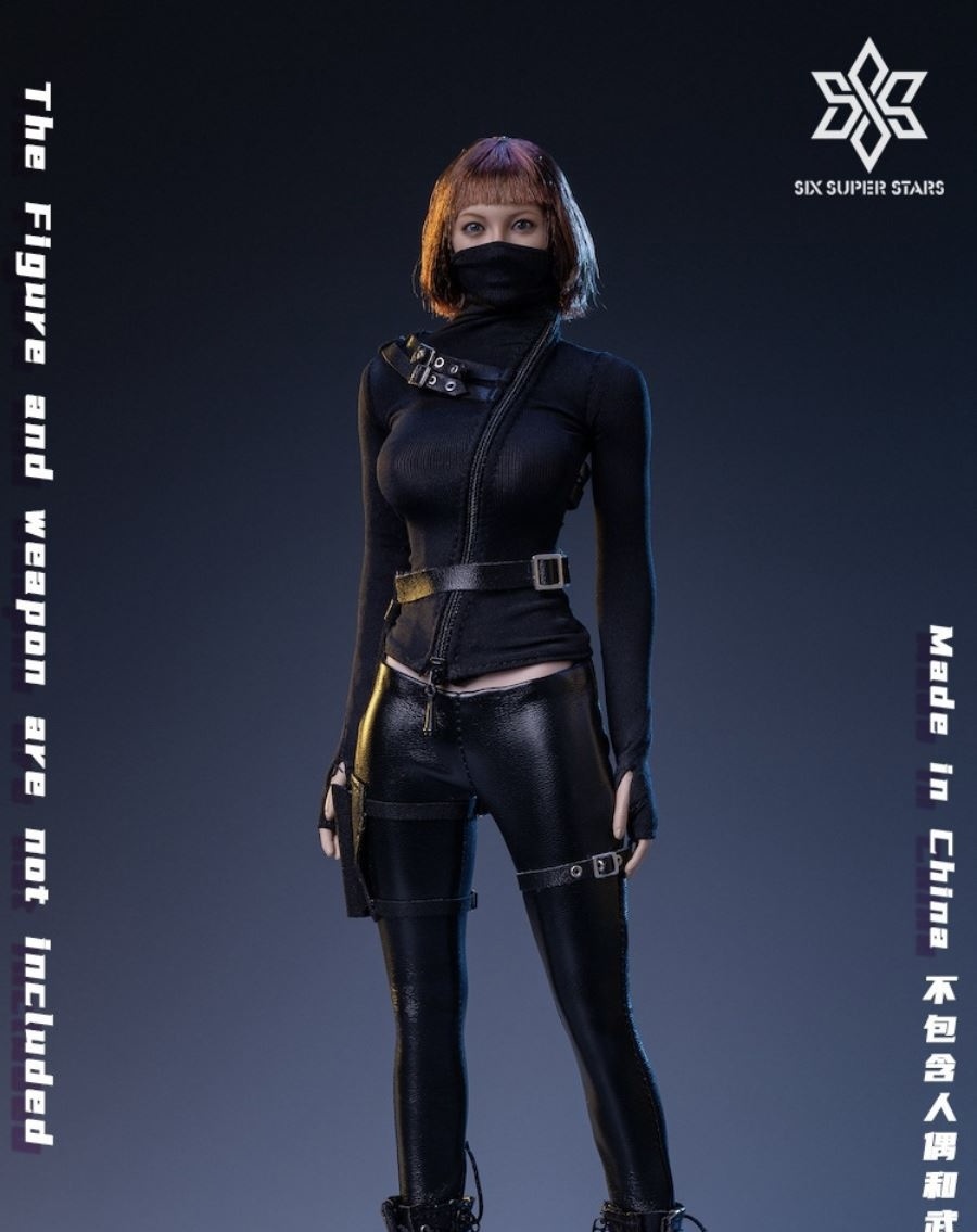 3S TOYS 1/6 女の子ドール用 バトル コスチューム セット 黒 B ホットトイズ TBLeague 拍卖