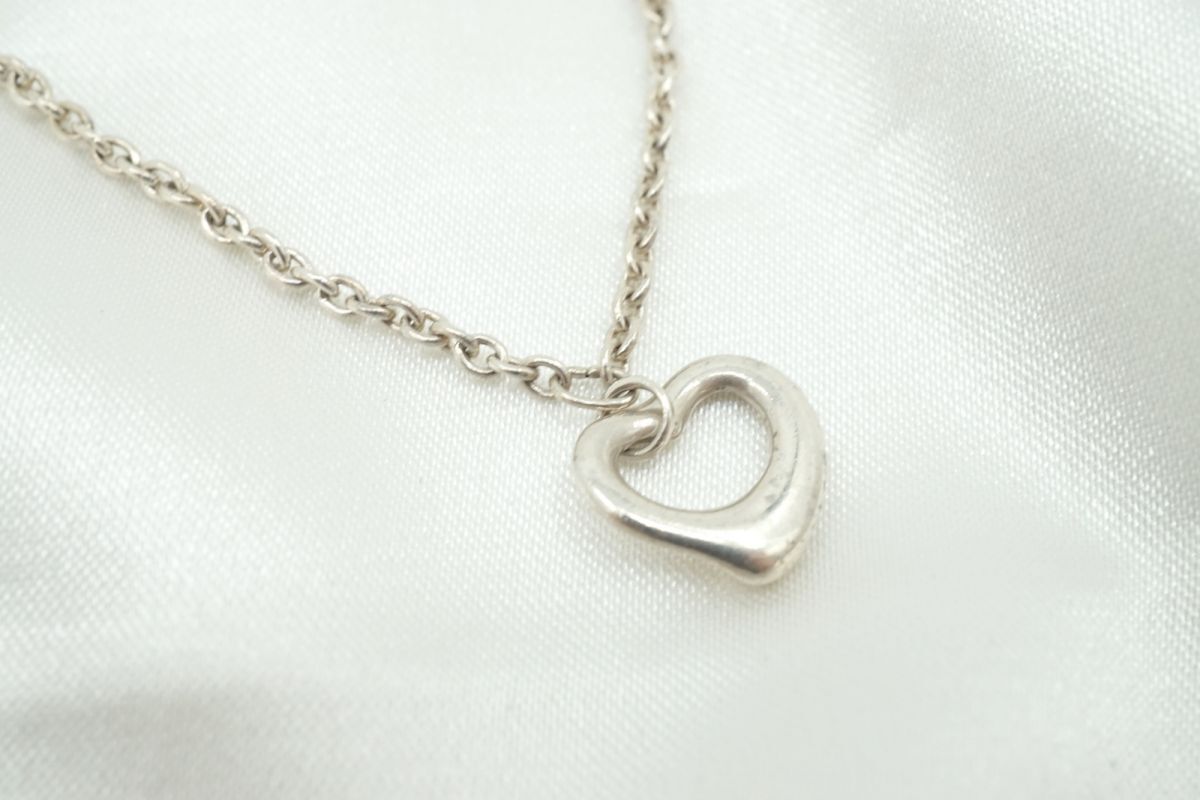 ティファニー オープンハート チェーン ブレスレット SV925 アクセサリー 銀 シルバー TIFFANY&Co. 2701j拍卖