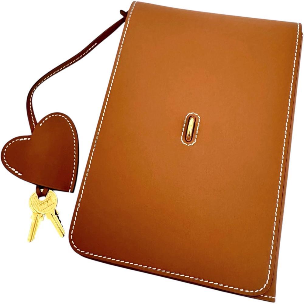 HERMES/エルメス カルネシークレット ノートカバー 手帳カバー ヴォースイフト ブラウン レディース拍卖