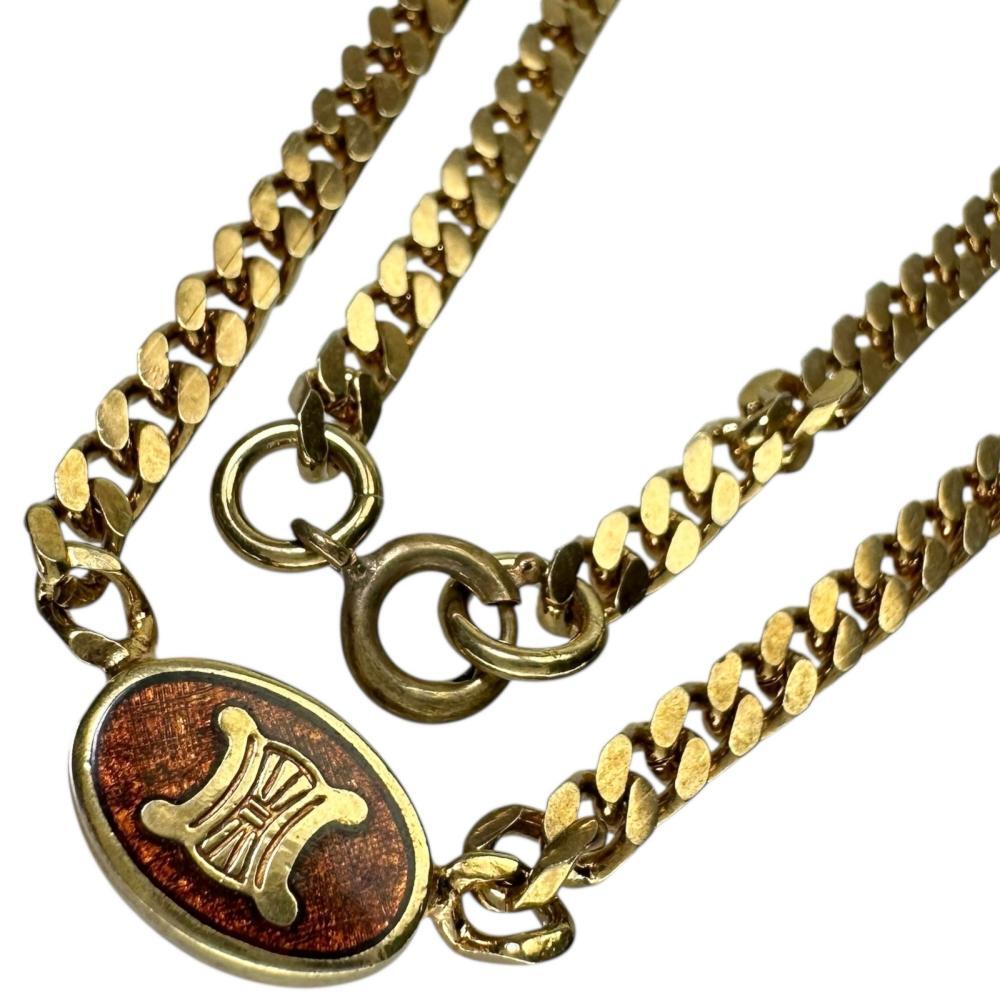 CELINE/セリーヌ ネックレス トリオンフ 喜平 GP 13.8g 43cm レディース拍卖