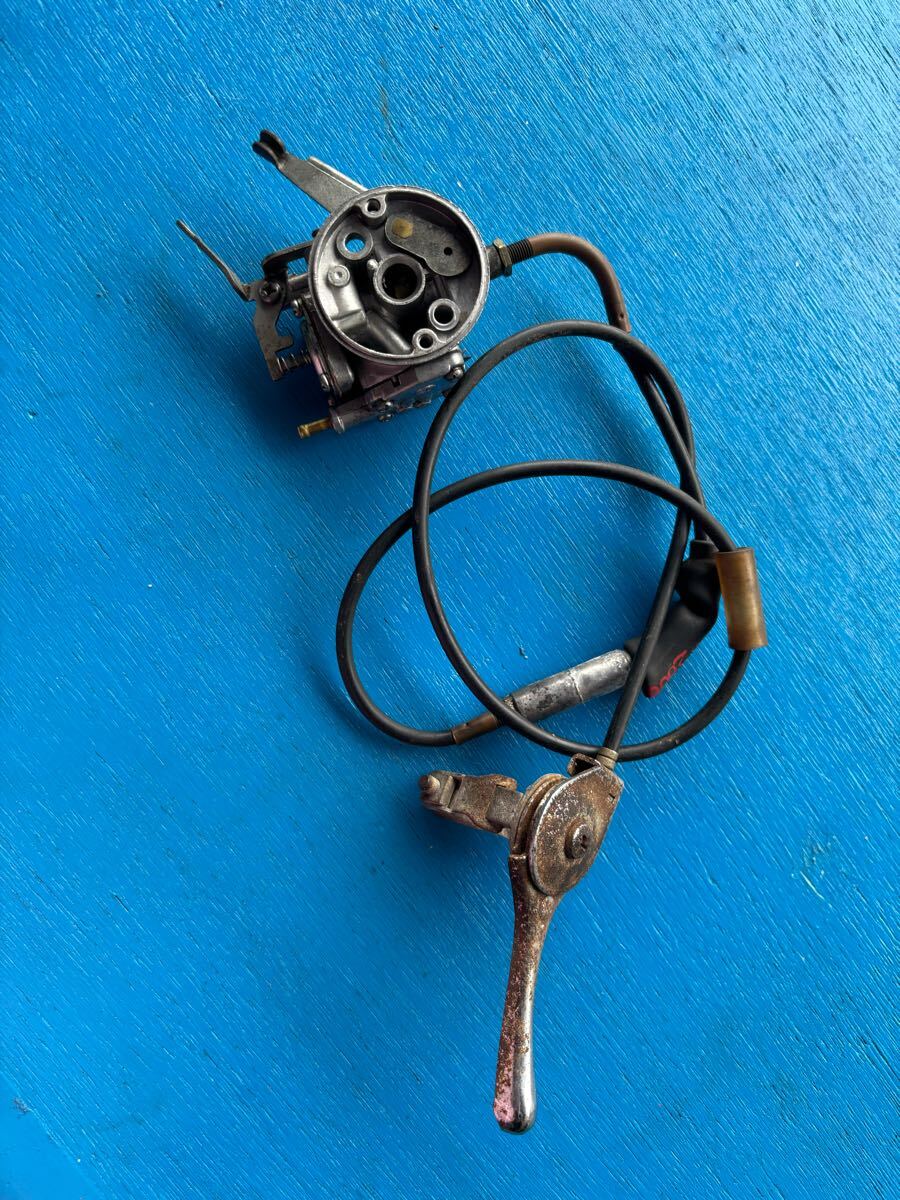 送料600円草刈機刈払機部品 パーツ キャブレター スロットルレバー ワイヤー 共立SRM2009Dなどへ 動作未確認 要洗浄かも拍卖