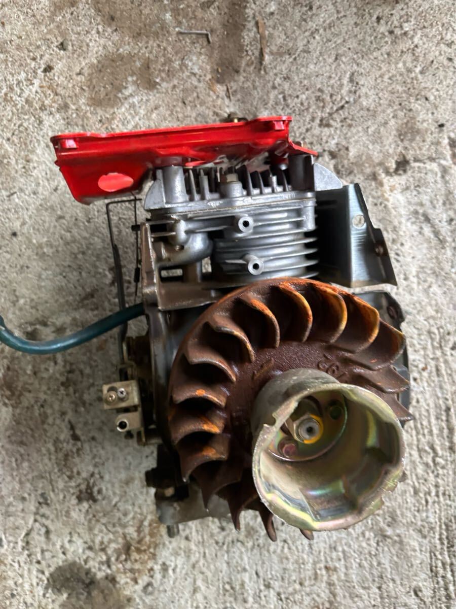 ガソリンエンジン ポンプ 動噴 管理機 エンジン部 圧縮あり 動作未確認 部品取り ジャンク取扱 シバウラ GEF13RE 拍卖