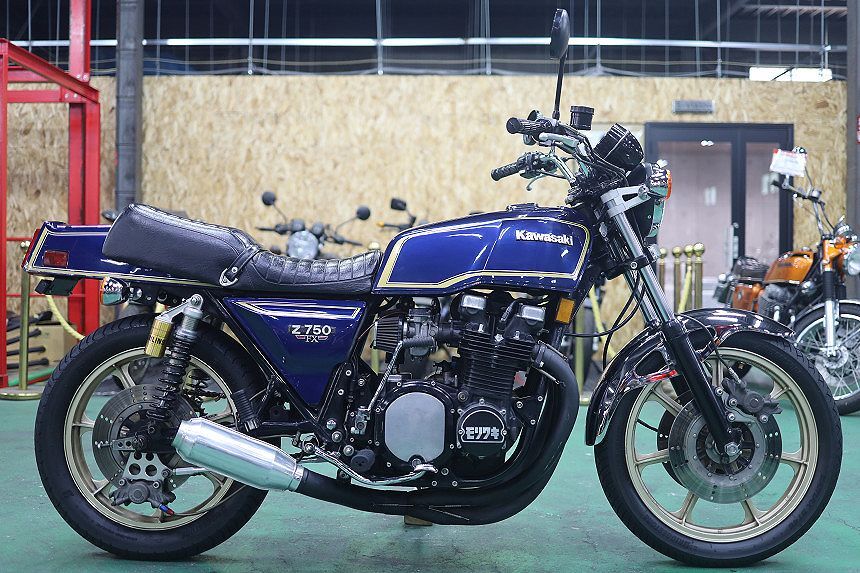 昭和55年2月登録/Z750FX-1/D2/国内物/希少車両/オーリンズサス/APレーシング/トリプルディスク/モナカ管/カスタム多数/絶好調/速度警告灯付拍卖