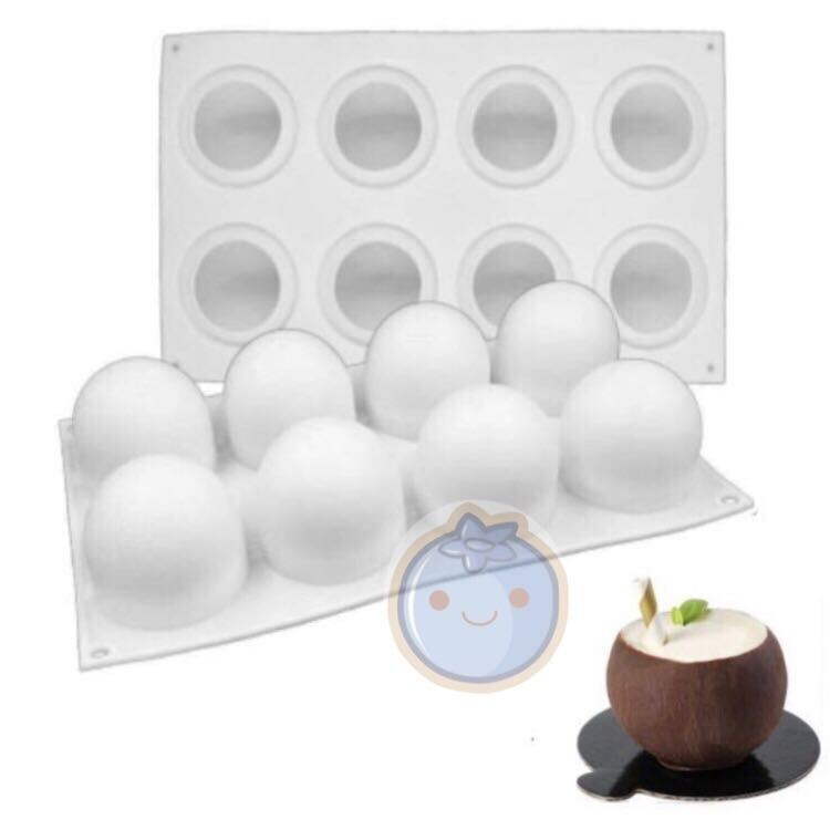 新品(送料無料)ココナッツ シリコンモールド型 ココナッツ型 丸形 ボール型 ムース型 フルーツ型 プリン ゼリー 製菓道具 石鹸型拍卖