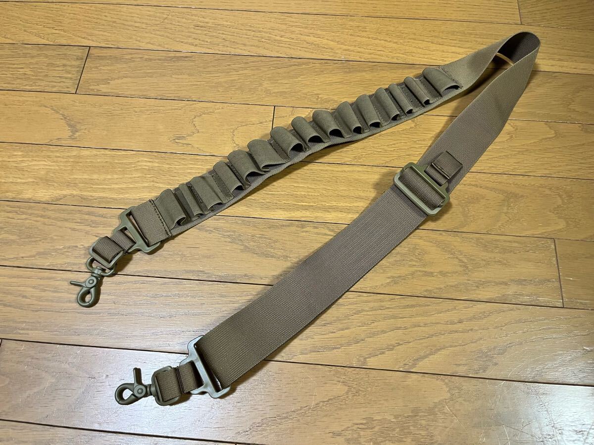 中古 ショットガン用 スリング タンカラー ナイロン 装備 ミリタリー サバゲー拍卖