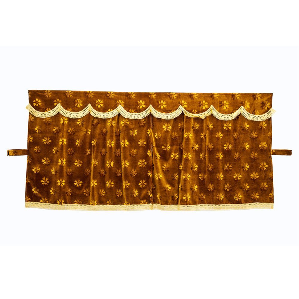 MADMAX トラック用品 金華山 コスモス 三点式センターカーテン XXL寸 1300x1600mm ゴールド 【送料800円】拍卖