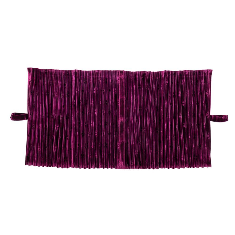 MADMAX トラック用品 金華山 コスモス 仮眠カーテン プリーツ 2400x850mm ワインパープル 【送料800円】拍卖